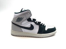 MEN'S AIR JORDAN 1 MID SE WHITE OXIDIZED GREEN SAIL SHOES FQ7720 103