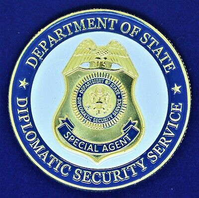 US EMBASSY DIPLOMATIC SECURITY SERVICE CHALLENGE COIN  64