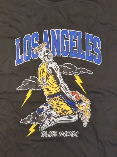 Black Mamba - Kobe Bryant - LA Lakers - Black Color - T Shirt - Tee - Large L - Picture 2 of 3