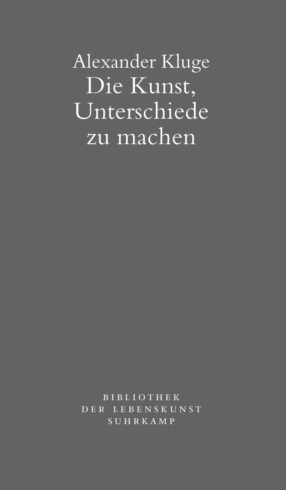Thumbnail - Die Kunst, Unterschiede Zu Machen Alexander Kluge