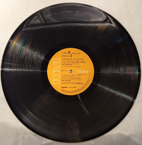 CHA CHA CHA LO MEJOR DEL, FEAT. ORQ. ARAGON / LOS CARIÑOSOS, MEXICAN TRIPLE LP - Picture 8 of 8