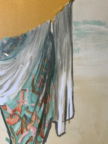 Rene Gruau, "Le Parasol" (L'OMBRELLE) - Litografia firmata/numerata; incorniciata/opaca - Foto 7 di 10