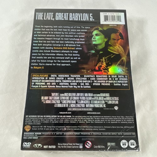 Babylon 5 The Complete Fifth Season (6-Disc Box Set 22 Episodes) - NEW & SEALED - Picture 4 of 5