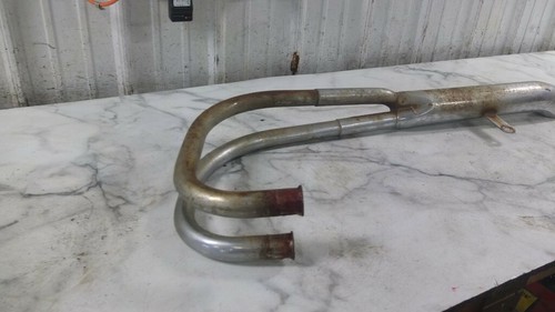 73 Honda CB350 CB 350 F Four Left Side Muffler Exhaust - Picture 8 of 11