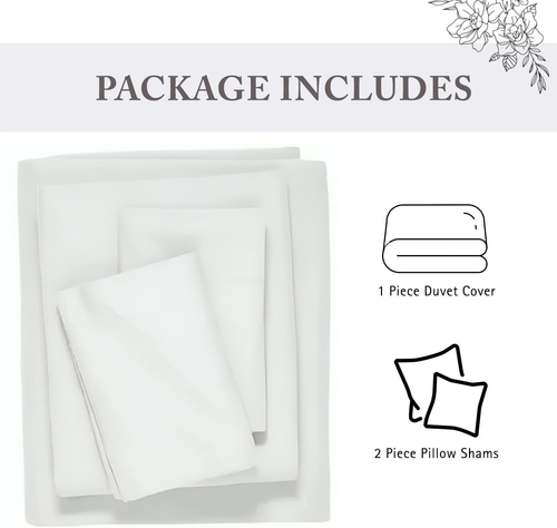 Twin/Twin XL Duvet Cover 1000 Thread Count Sateen Weave 3 Piece Egyptian Cotton - Picture 2 of 8