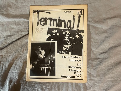Terminal! Philadelphia Music Magazine Fanzine # 4 April 1981 U2 Ramones Fripp