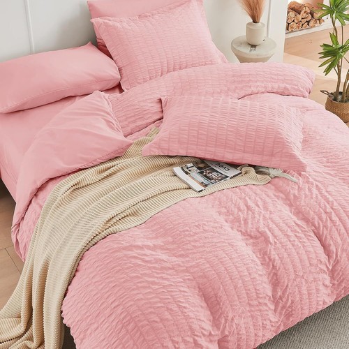 3PCS Seersucker Comforter and Coverlet Set Collection Comforter & Pillow Sham - Picture 23 of 118