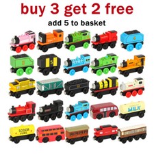 Wooden Trains Track Tank Engines Tender Car for Thoma & Friends BRIO COMPATIBLE