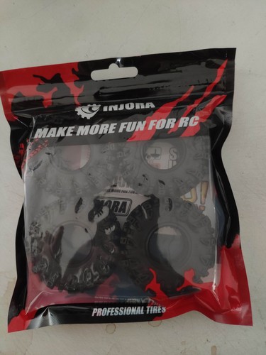 INJORA Swamp Claw 1.0" S5 Mud Terrain Tires for SCX24 AX24 TRX4M FCX24 (T1021) - Picture 11 of 12