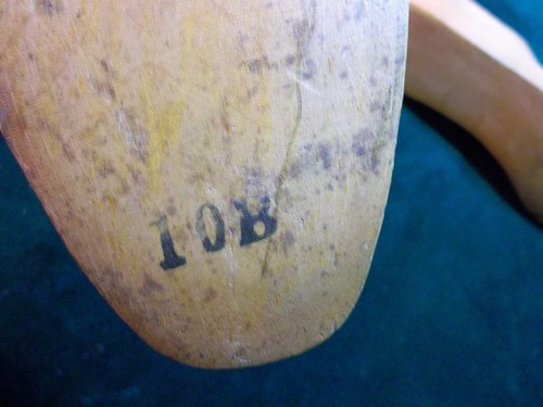 Par de zapatos vintage de madera de arce talla 10 B 69 últimos moldes industriales de fábrica #461 - Imagen 7 de 7