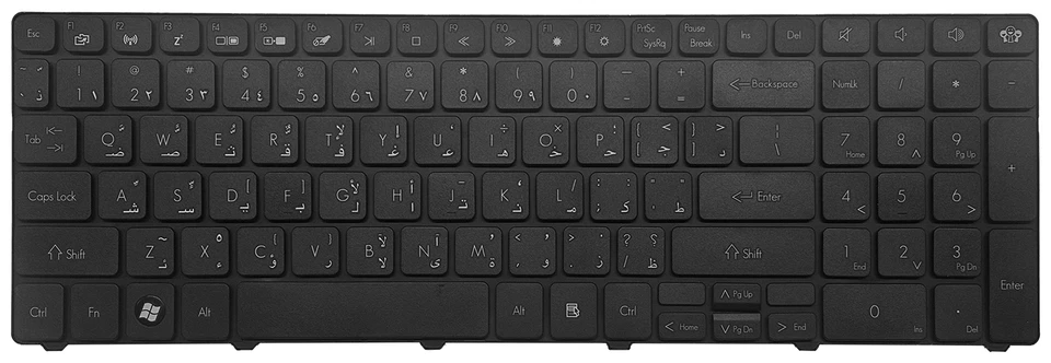 ORIGINAL ARABIC KEYBOARD ACER ASPIRE 5200 5220 5236 5242 5250 5251 5338 5340 - Image 2 of 3