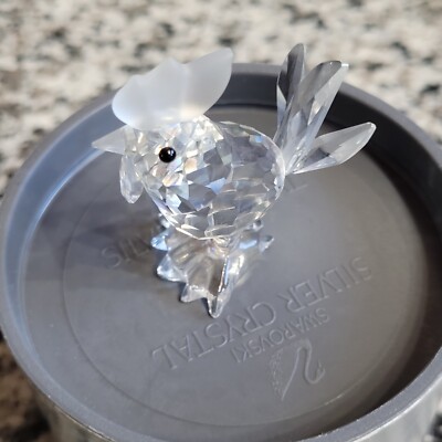 Swarovski Crystal Rooster Figurine # 7674 7675 w/ Box
