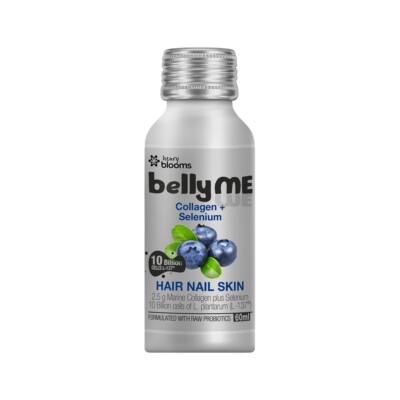 Henry Blooms BellyME Hair Nail Skin Collagen + Selenium Natural Berry 60ml x 7