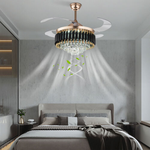 Adjustable Ceiling Fan Light With Remote Control Ceiling Fan Lamp For Bedroom - Picture 2 of 12