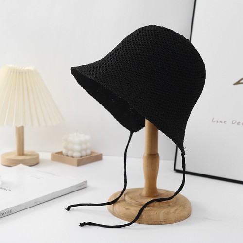 Gorra con gorro de paja francesa para mujer sombrero de cubo sombrero para el sol correa para la barbilla sombrero para el sol plegable - Imagen 25 de 31