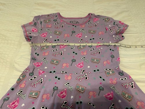 Barbie Purple Icons Skater Dress Youth Girls Size XL 14/16 EUC - Picture 5 of 8