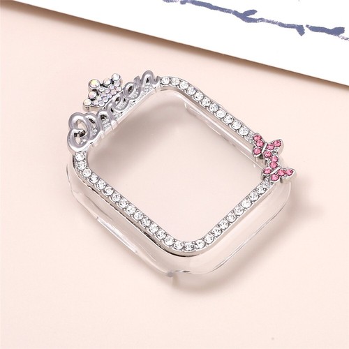 Shiny Crystal PC Case Frame for Apple Watch 10 9 8 7 6 5 SE 40/41/42/44/45/46mm - Picture 10 of 11