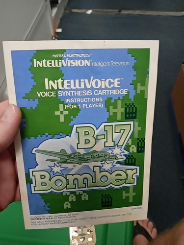 Mattell Intellivision B-17 Bomber Complete With Inlays And Instructions - Picture 4 of 12