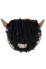 Ailsa Mini Wall Highland Cow - Black Jute, Rustic Scottish Decor, Unique Design