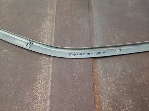 1970-74 Dodge Challenger Interior Head Liner Roof Rail Trim Molding Ebody - Grey - Bild 8 von 9