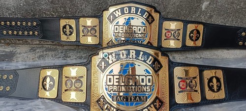 WORLD DELGADO PROMOTIONS TAG TEAM Championship Belt 2MM/4MM ADULT - Picture 10 of 18