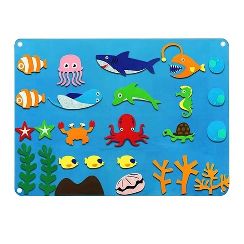 Toddler Felt Board 3.44ft Three-dimensional Story Felt Boards Set supple - Picture 14 of 17