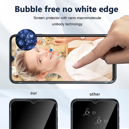 2PCS For Oukitel C36 c36 Tempered Glass Film Cover Guard Saver Screen Protector - Photo 3 sur 10