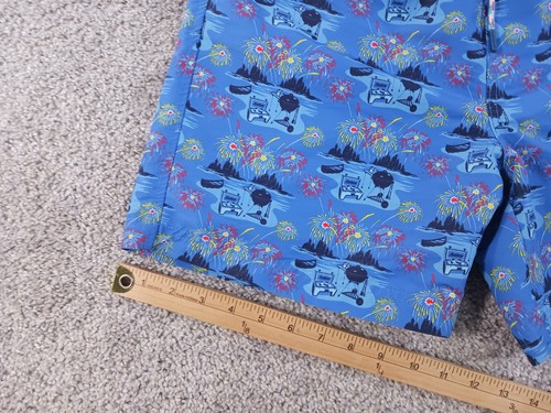 Academy The Right Stuff Swim Shorts Boys XL 18-20 Blue BBQ Fireworks - Picture 3 of 13