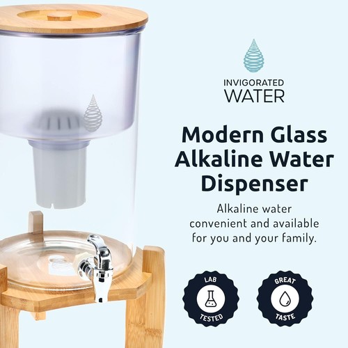 Elegant Alkaline Water Filter Pitcher - Sustainable 8.5L Dispenser for Wellness - Picture 5 of 11