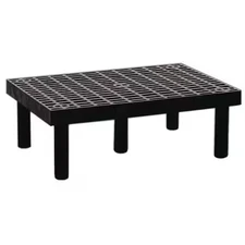 Structural Plastics D3624 Dunnage Rack, 500 Lb Load Capacity, Hdpe, 12 In H X
