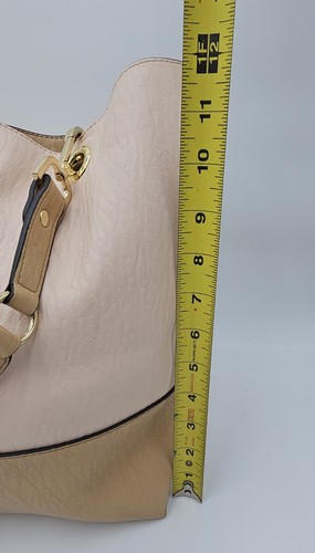 Calvin Klein Sonoma Reversible Tote Bag Faux Leather Tri Color Pink Tan White - Picture 10 of 13