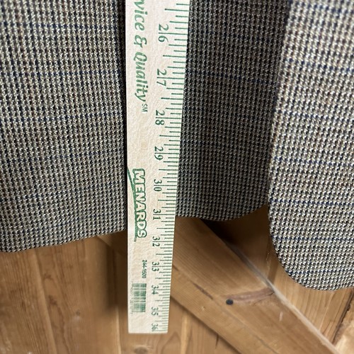 Oscar De La Renta Brown Houndstooth Suit Jacket Sport Coat Wool | Men’s 40R - Picture 8 of 11