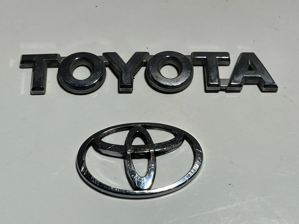 Toyota 4Runner 1996-2002 elevador trasero puerta trasera tapa emblema placa de identificación escritura cromo Foto 2 de 4