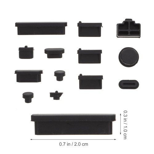 3 Zestaw Port Anti Plug Laptop Port Wtyczka PC Anti Cover - Zdjęcie 8 z 12