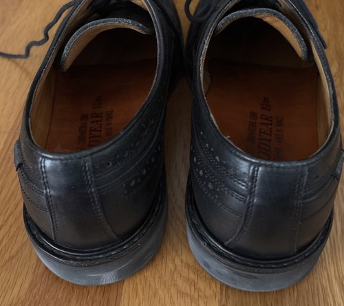 MEPHISTO HERRENSCHUHE SCHWARZ AIR-RELAX GOODYEAR WELT OXFORD GRÖSSE 11 Hergestellt in Frankreich - Bild 8 von 10