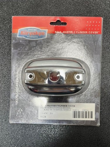 Kuryakyn 9128 Rear Master Cylinder Cover '99-07 Touring '00-UP Softail *New - Foto 1 di 6