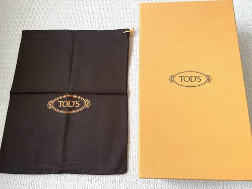 TOD’S: Classic Empty Men's Shoe Box with Tissue and Dust Bag