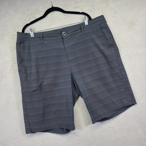 ONeill Cargo Shorts Lot of 2 Men 40 Gray Blue Striped Minimalist Stretch Outdoor - Picture 2 of 23