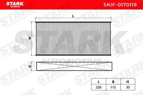 STARK SKIF-0170119 Innenraumfilter Pollenfilter für CHRYSLER PT CRUISER (PT) - Bild 8 von 12