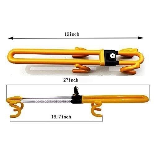 Universal Heavy Duty Steering Wheel Lock The Club Twin Hook Anti Theft Car F - Picture 3 of 9