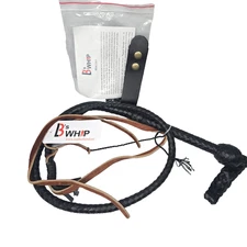 LB's Leather Bond Bull Whip 4 Feet long 12 Strands Cowhide Leather