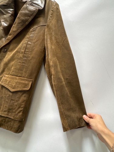 Wilsons Leather Herren Lederjacke braun distressed - Größe M - Bild 7 von 14