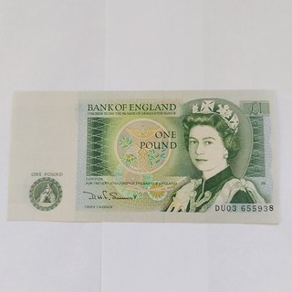 England. D.H.F.Somerset £1 (One Pound) Banknote. XF