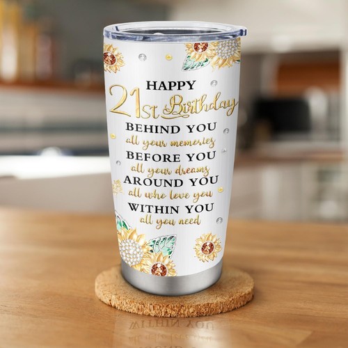 21st Birthday Gifts for Women/Her/Daughter Tumbler 20oz,21 Year Old Birthday ... - Picture 7 of 7