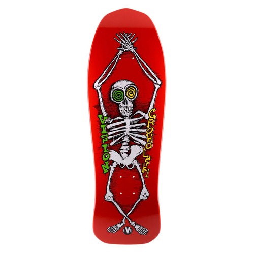 Vision Skateboard Deck Groholski Skeleton Red 10.25" x 30" Old School - Picture 1 of 1