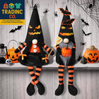 2PCS Halloween Gnome Plush Decorations - Mr and Mrs Handmade Scandinavian Tomte