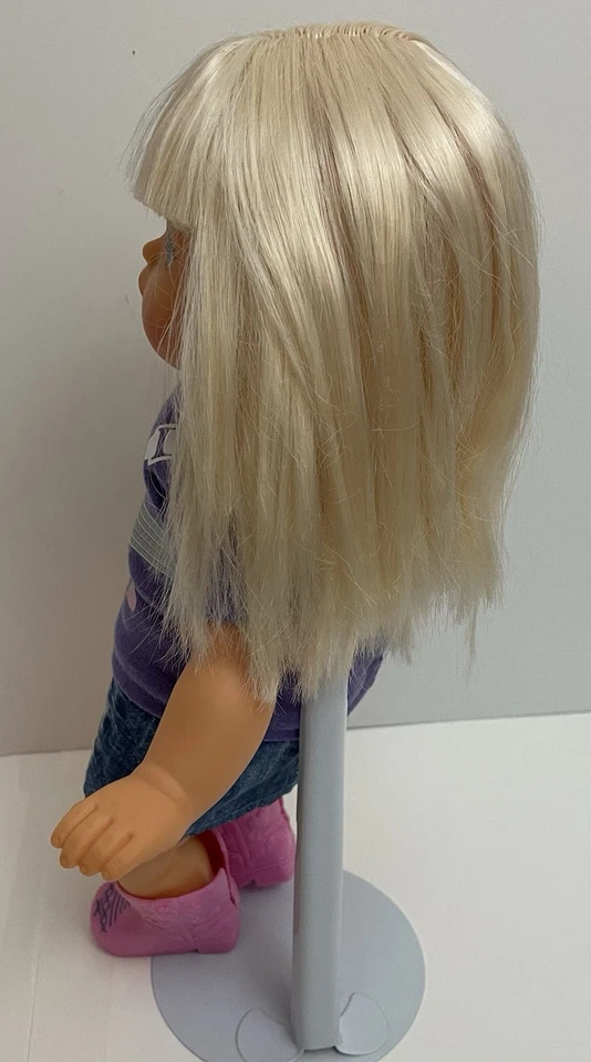 Mattel Little Mommy Blonde Hair Blue Eyes 14 Inch Vinyl Cloth Doll 2011 - Image 4 of 4