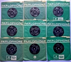 THE BEATLES 9 UK 1960's 45's FROM R 5015 to R 5452 WITH R 5265 MISSING EX COND