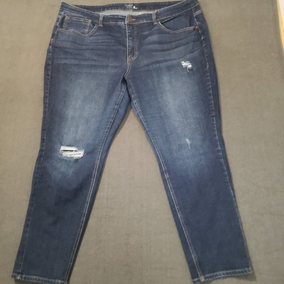 Time & Tru Jeans Womens Size 24W High Rise Skinny