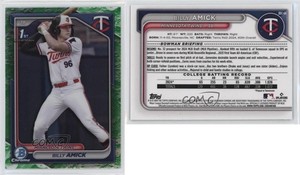 2024 Bowman Draft Chrome Lunar Glow Refractor Billy Amick #BDC-68